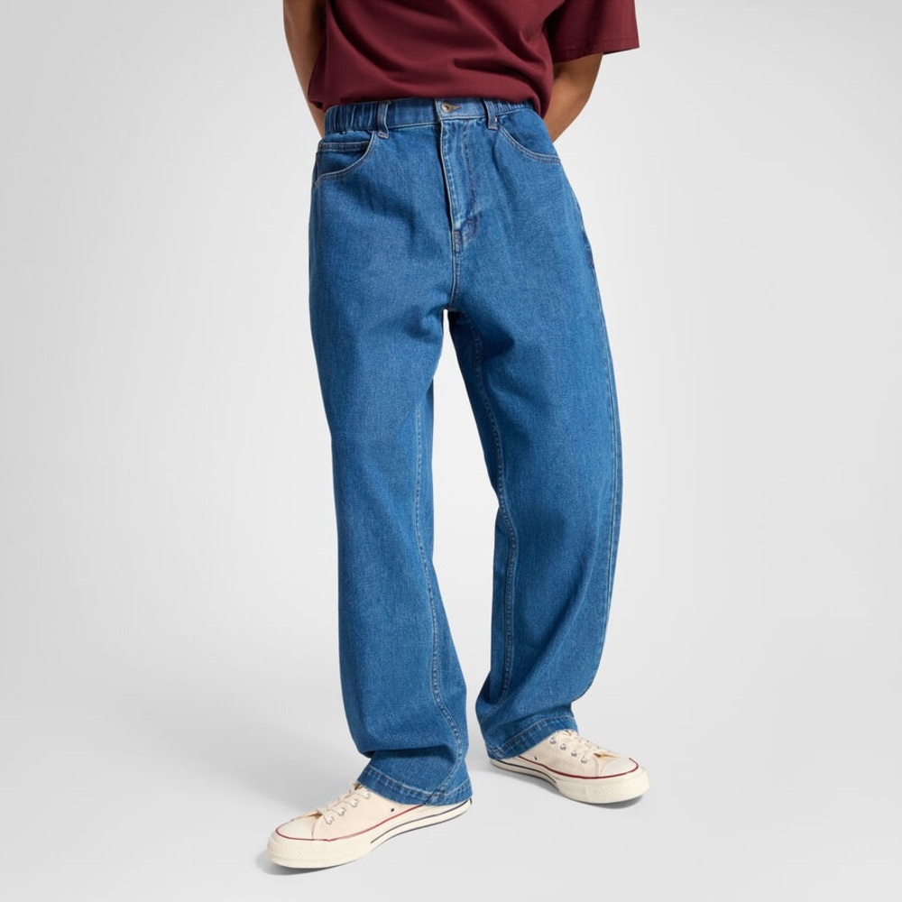 CONVERSE Open Hem Mens Baggy Denim Pants